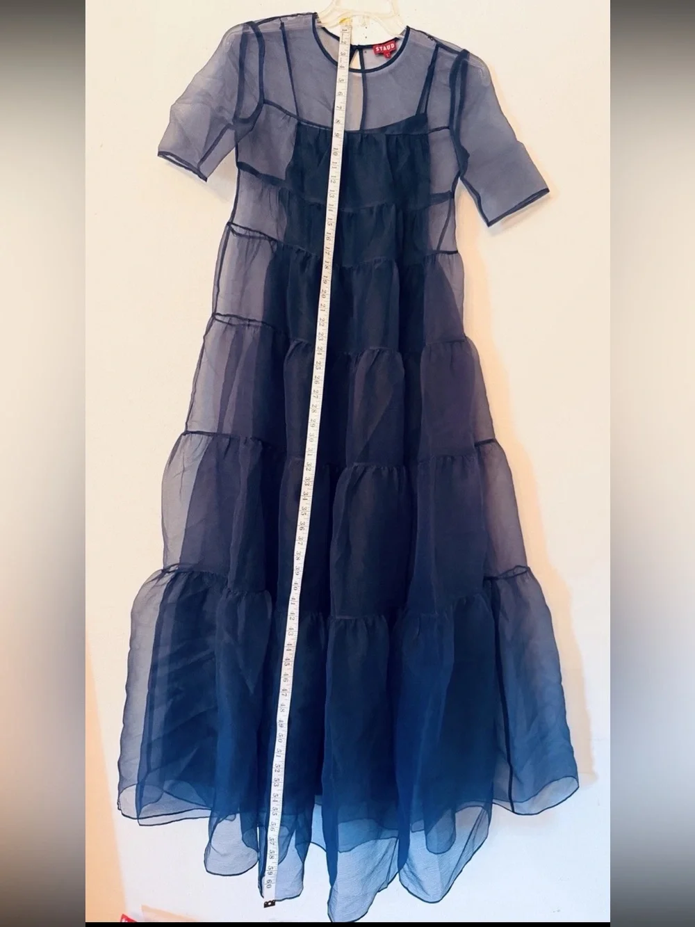 STAUD Hyacinth Organza Maxi Dress